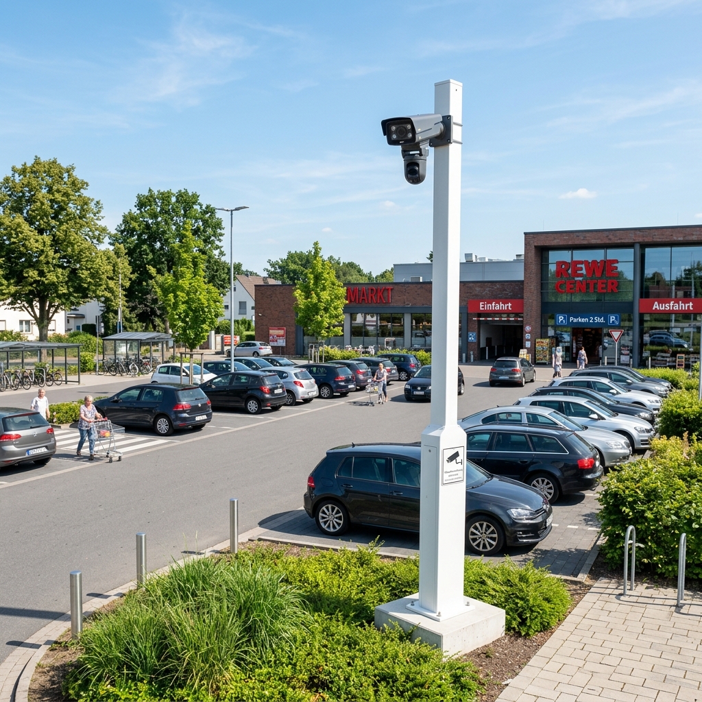 Supermarkt Parkraumüberwachung